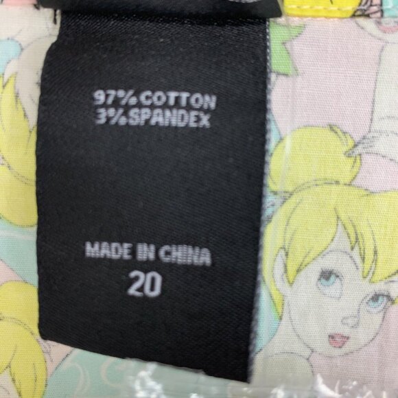 Torrid Disney Dress Peter Pan Tinkerbell Swing Button Belted NWT - Picture 9 of 14